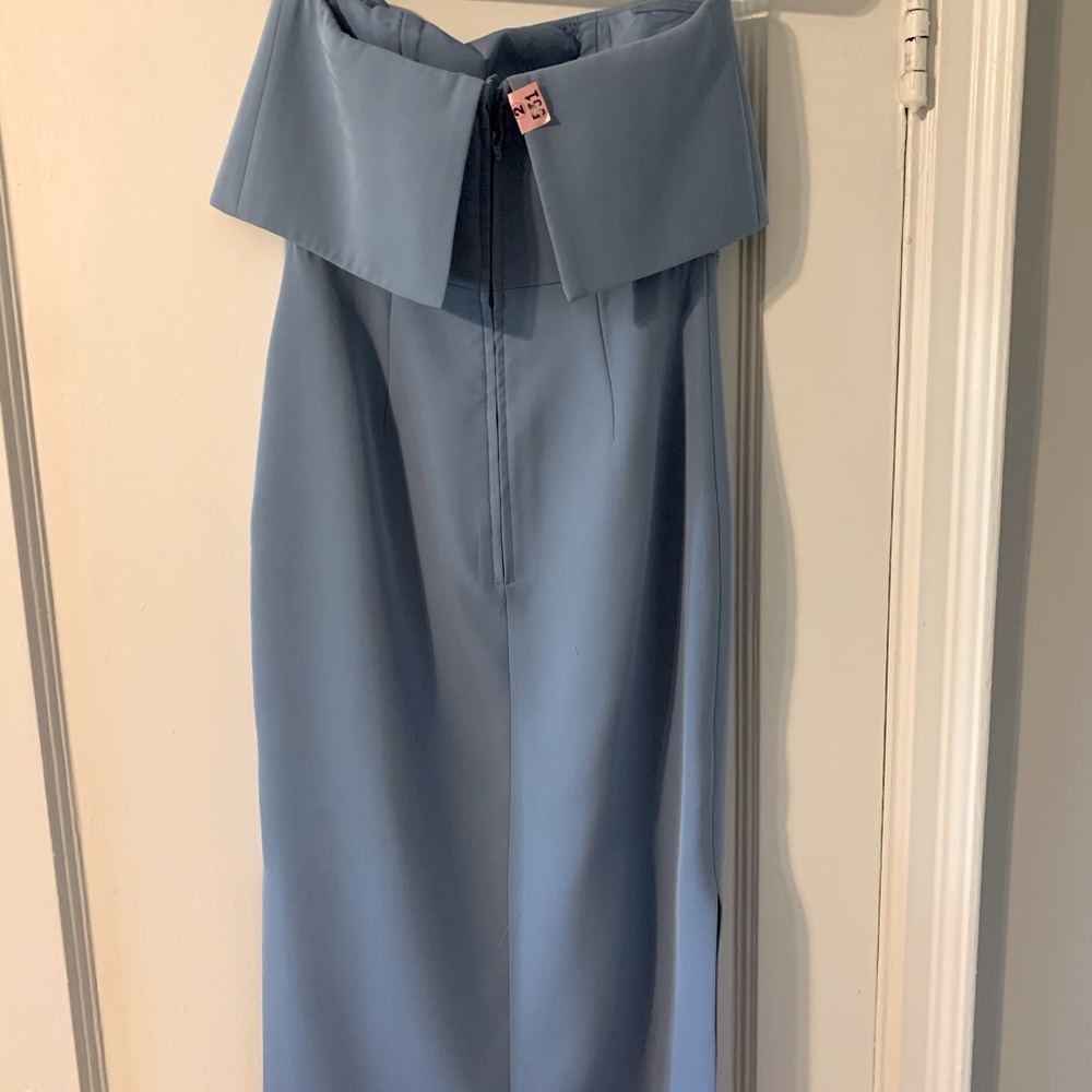 C/Meo collection light blue dress